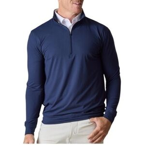 Straight Down Ballard Quarter-Zip Golf Brushed Knit Performance Jersey Size XL